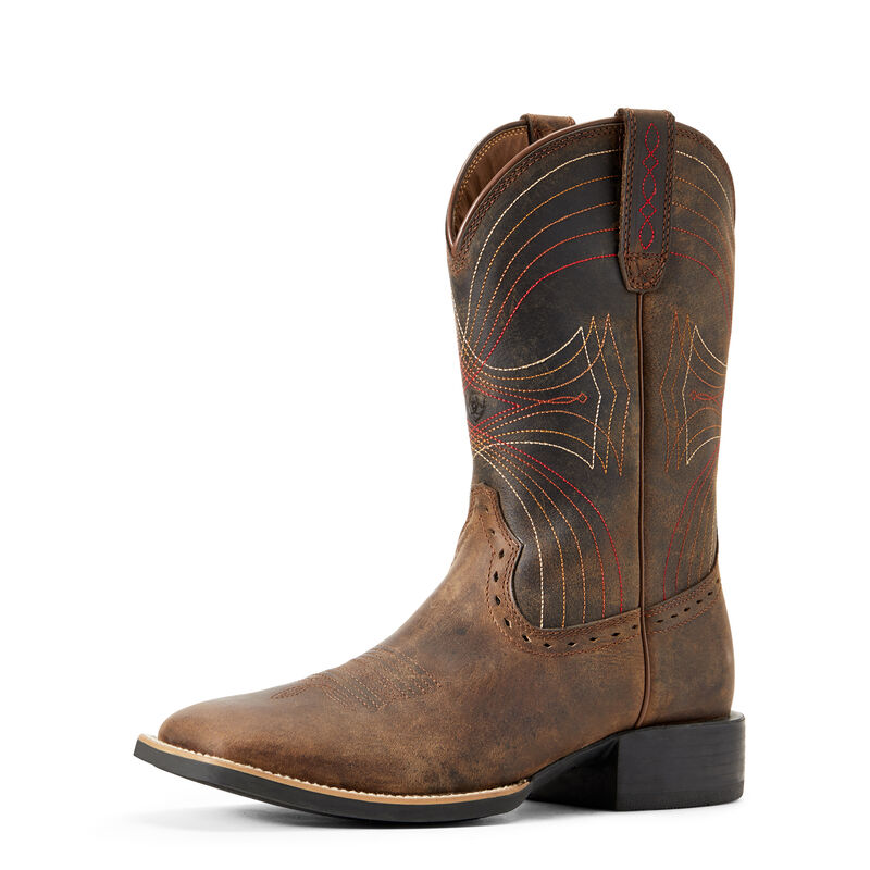 Ariat Sport Wide Square Toe - Miesten Ruskea Bootsit ( XKQALU-814 )